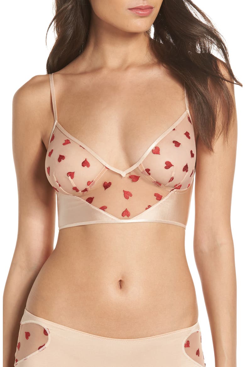 Intimately FP Crush On You Bralette, Main, color, RED