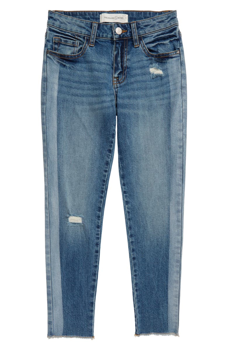 Treasure & Bond Side Stripe Jeans, Main, color,