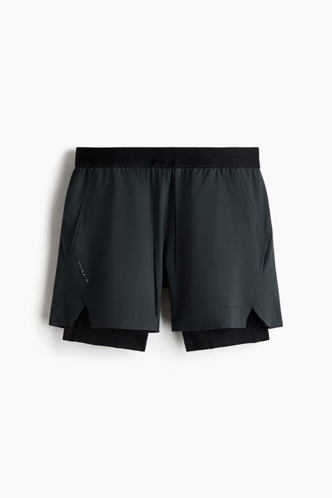 Double-Layered Sports Shorts With Drymove