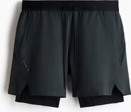 H&M Double-Layered Sports Shorts With Drymove