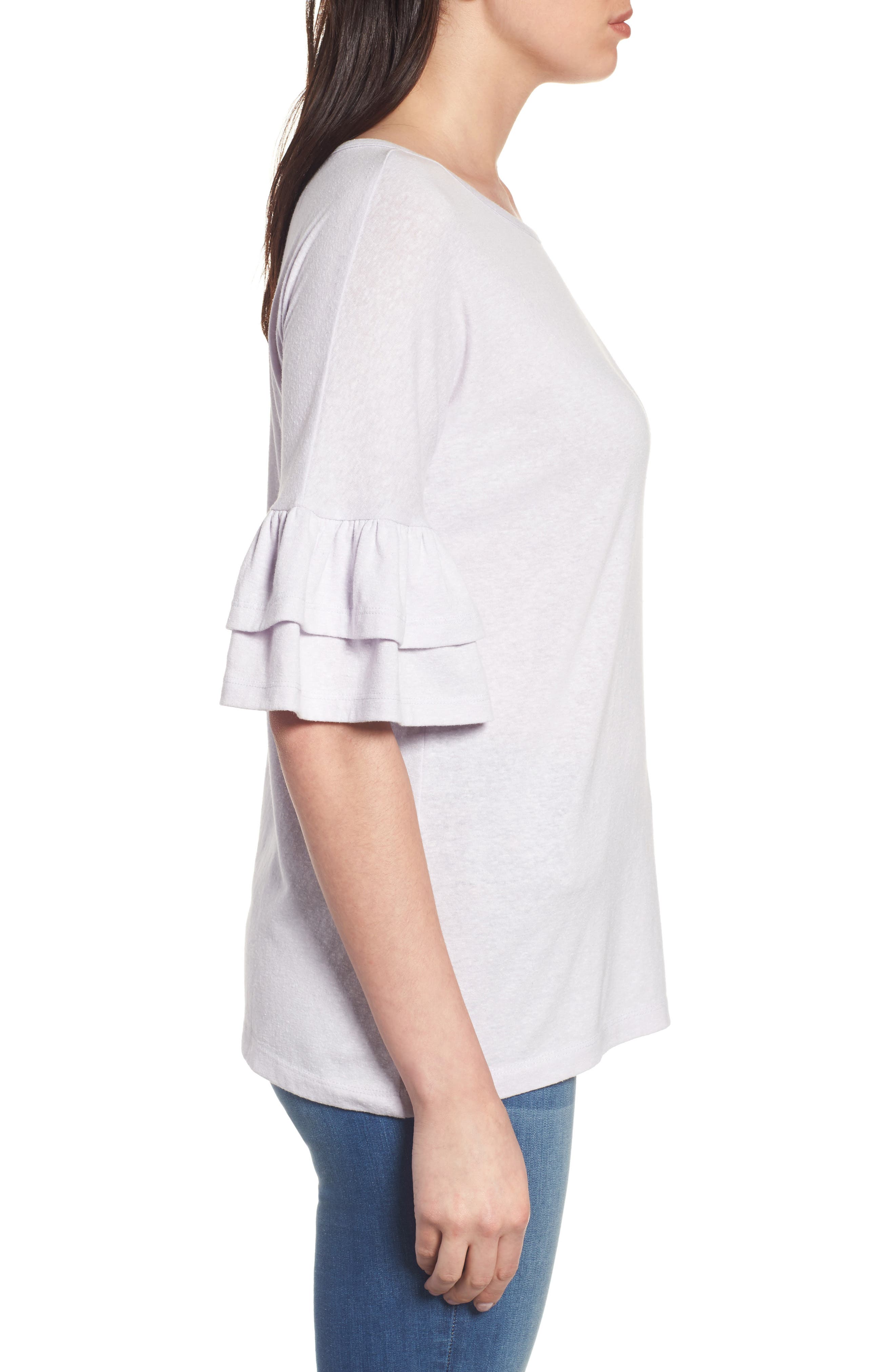Caslon® Tiered Bell Sleeve Tee (Women) | Nordstromrack