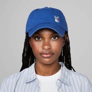 Mitchell & Ness Women's Mitchell & Ness Blue New York Rangers Micro Lefty Adjustable Hat