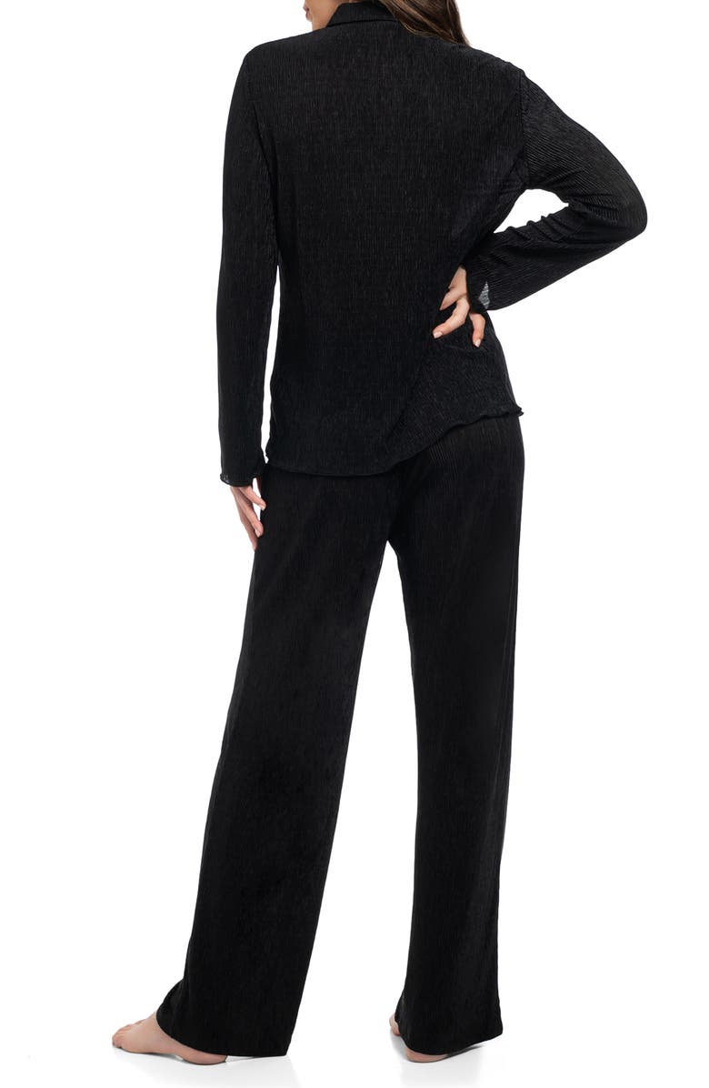 Midnight Bakery Rib Pajamas, Alternate, color, Black