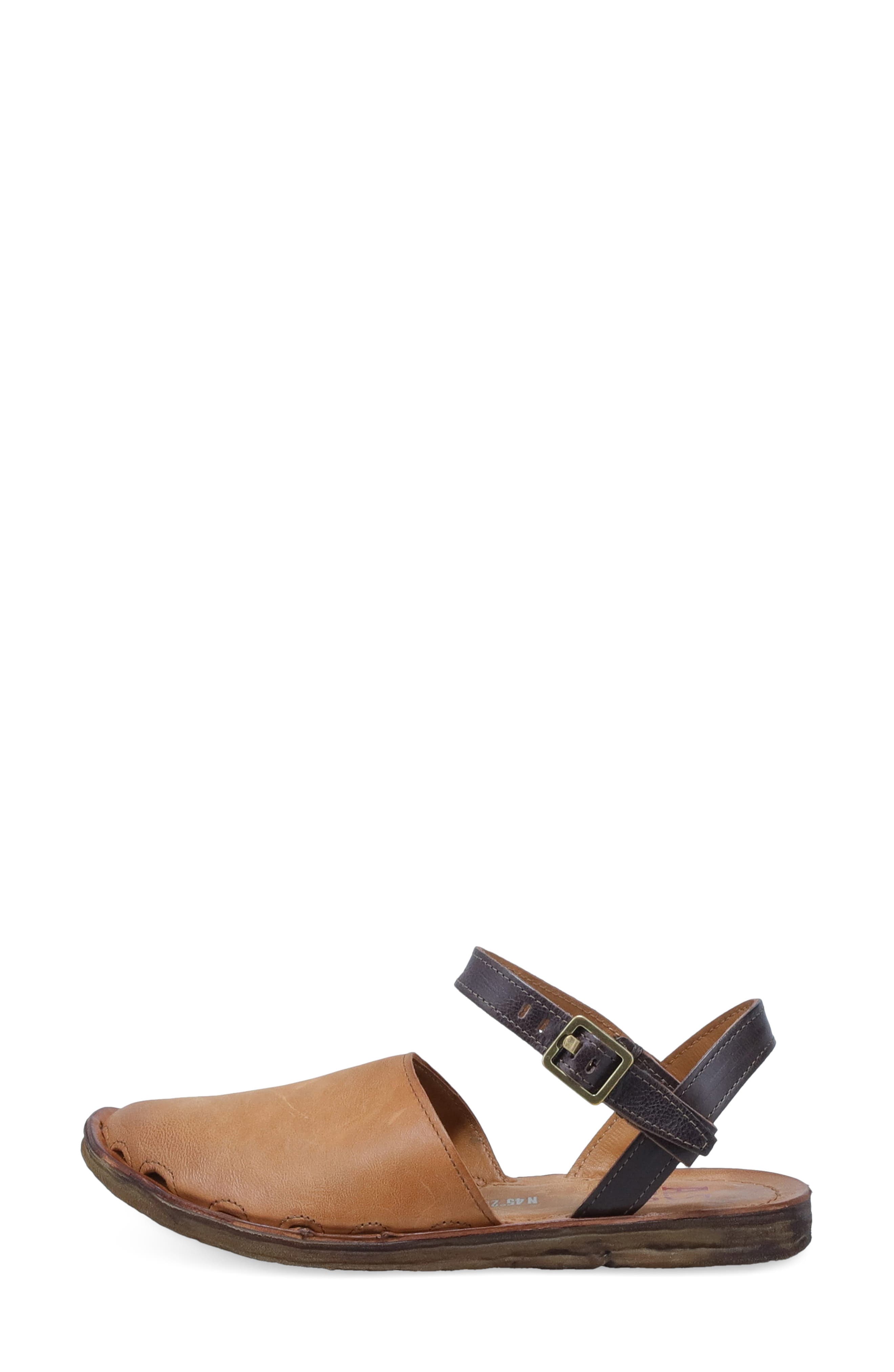 Rodrick Ankle Strap Flat, Alternate, color, CAMEL