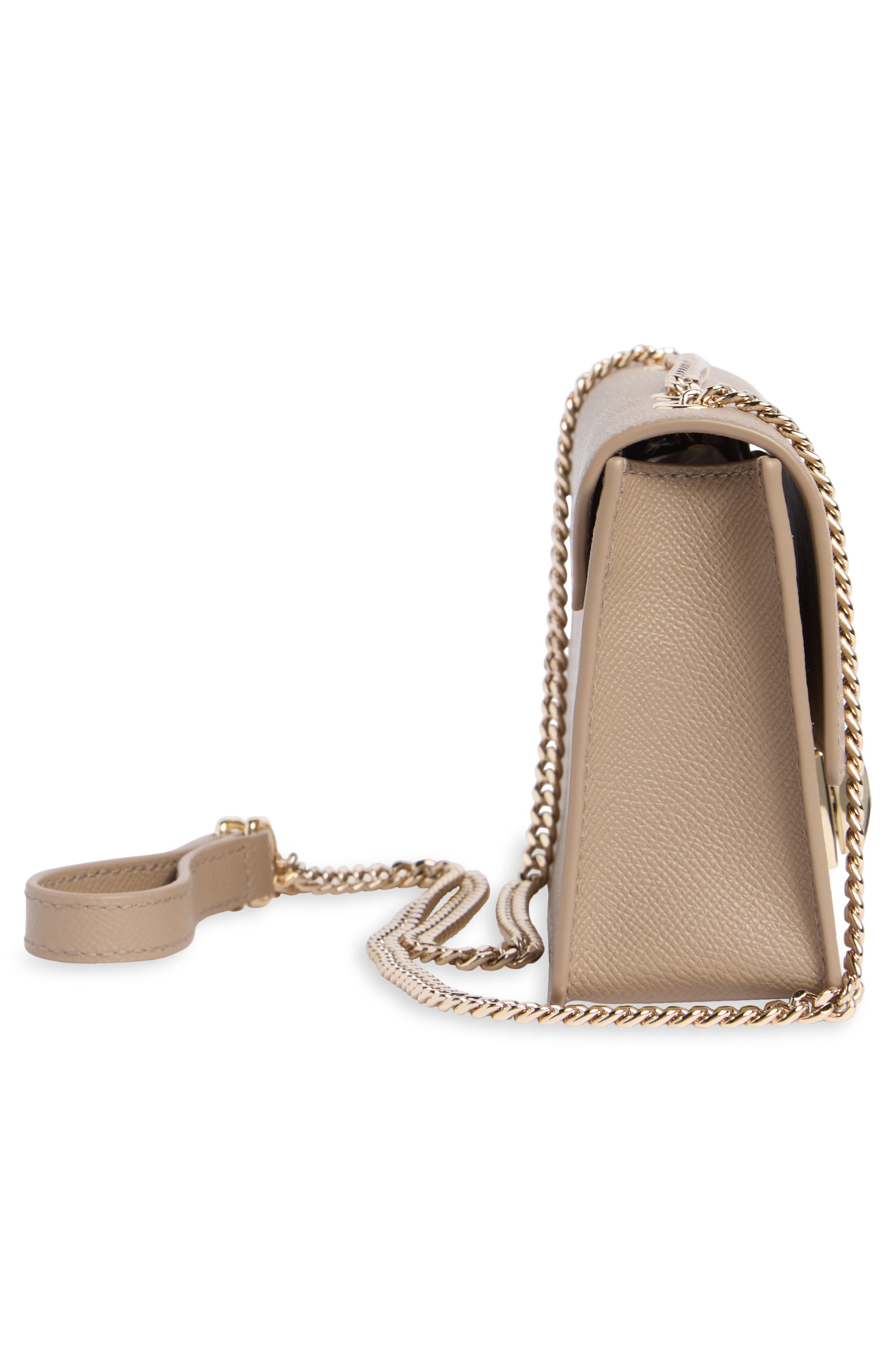 Furla Venere Convertible Leather Shoulder Bag, Alternate, color, Taupe