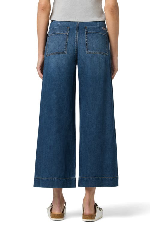 Joe's Tie Front Ankle Wide Leg Jeans In Blue