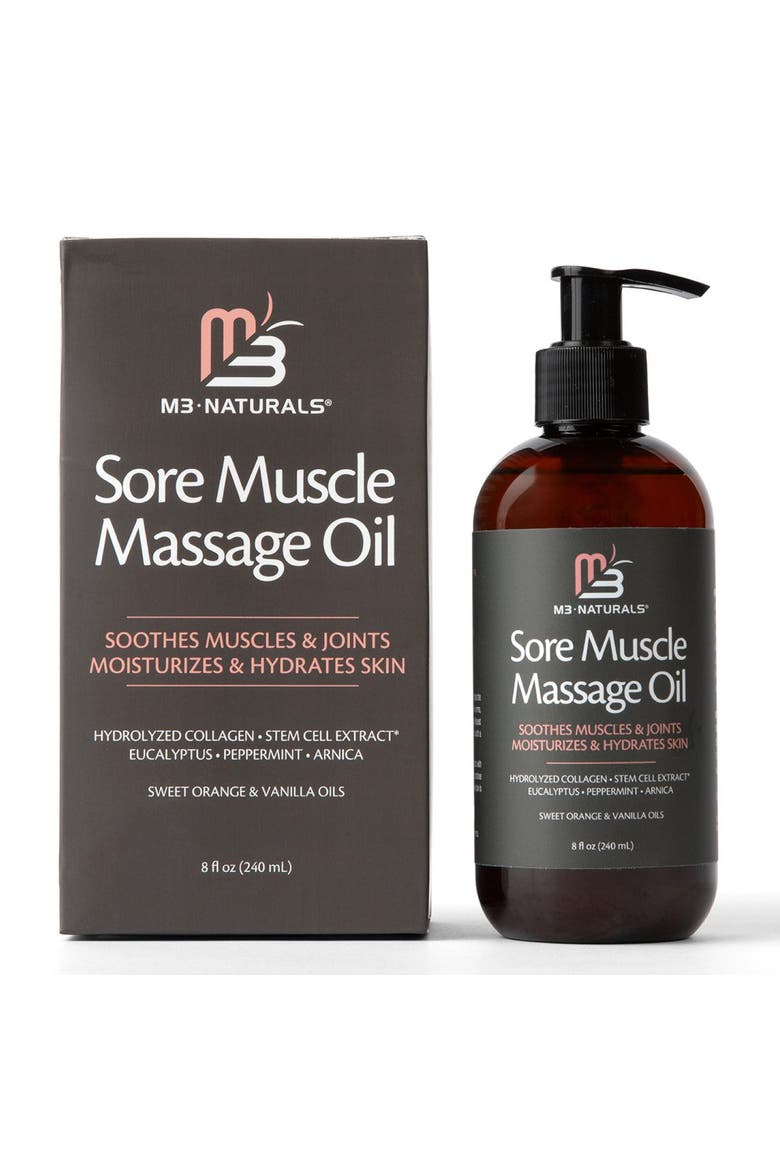 Sore Muscle Massage Oil, 8fl oz, Main, color, None