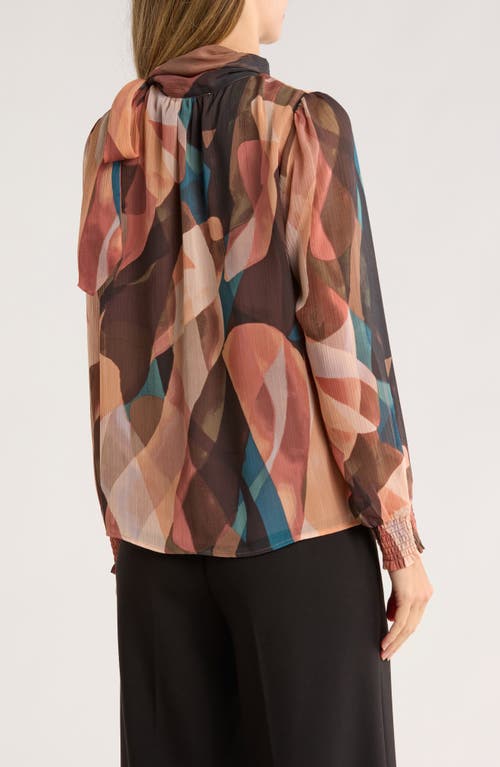 Dr2 By Daniel Rainn Tie Neck Top In Multi