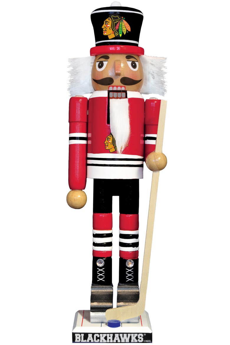 Chicago Blackhawks Nutcracker, Main, color, Multicolor