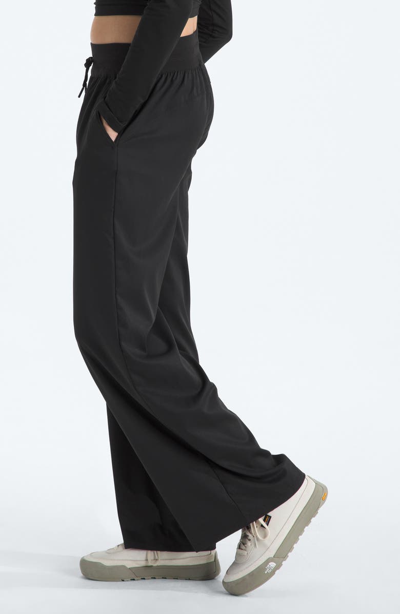 The North Face Aphrodite Arise Wide Leg Pants, Alternate, color, Tnf Black