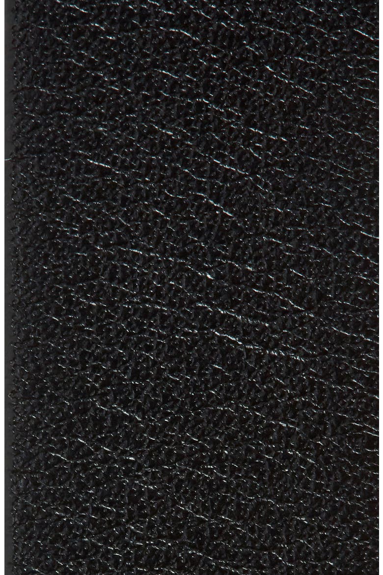 Verres Monogram Leather Belt, Alternate, color, BLACK