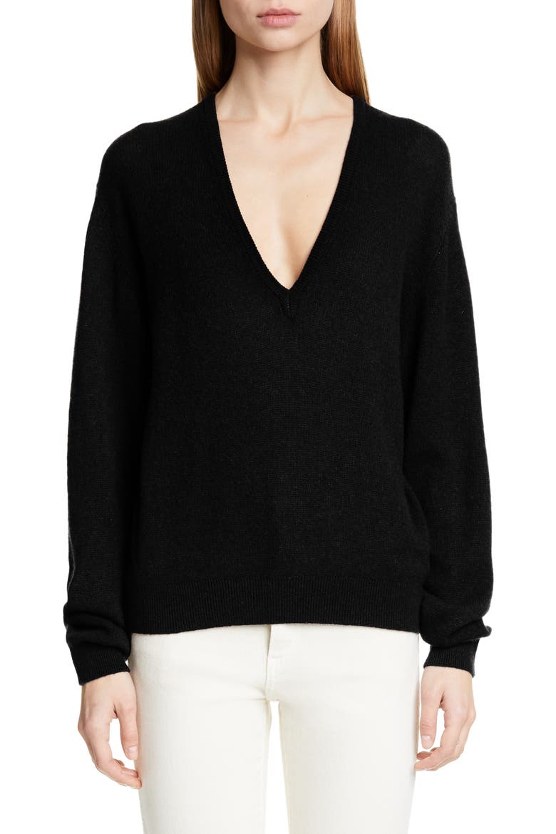 Sam Cashmere Sweater, Main, color, BLACK
