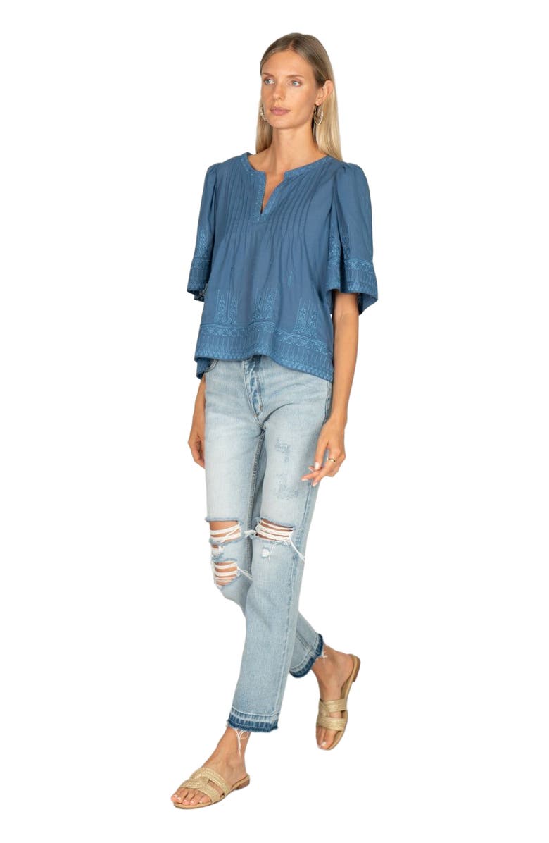 SECRET MISSION Kali Top, Alternate, color, French Blue