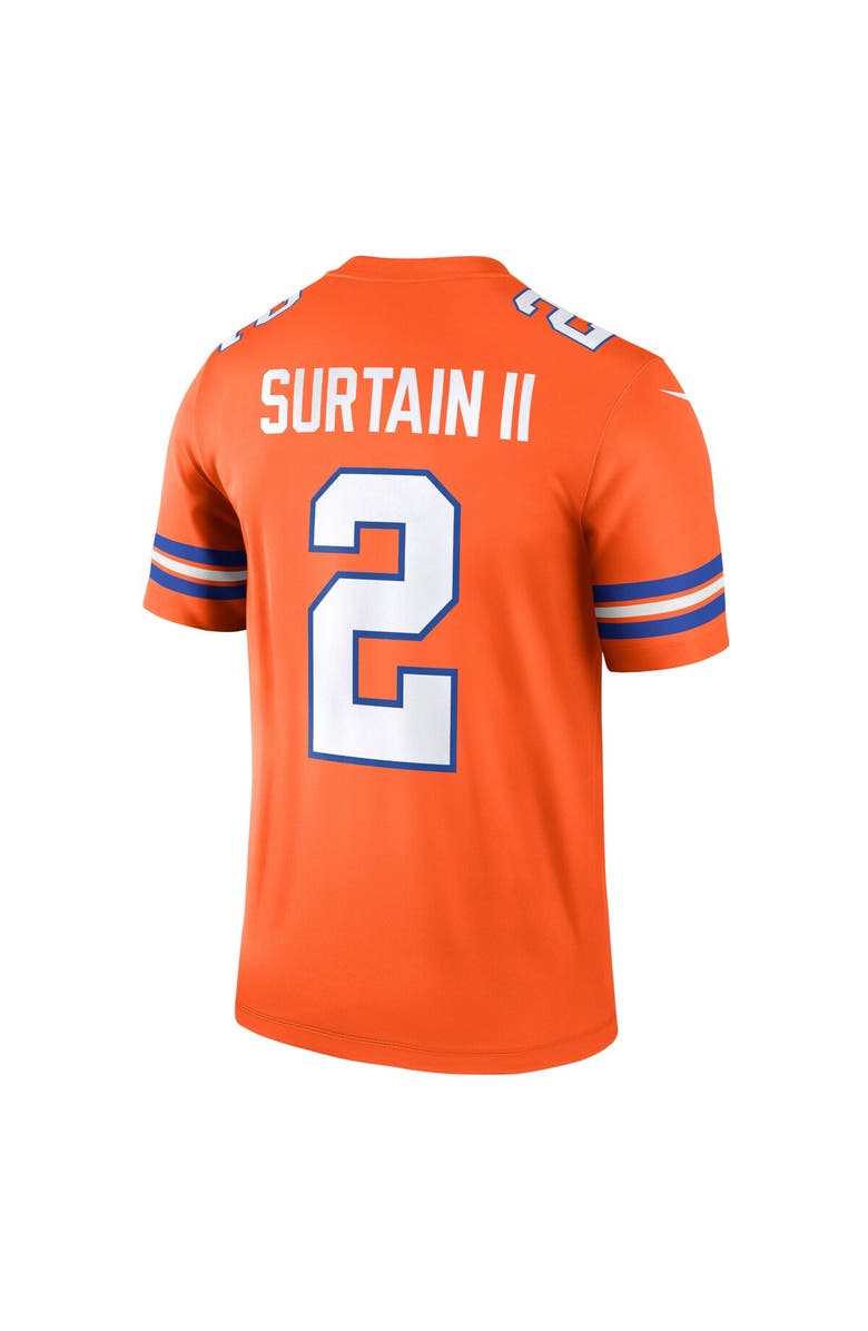 Nike Men's Nike Patrick Surtain II Orange Denver Broncos Alternate Legend Player Performance Top, Alternate, color, Orange