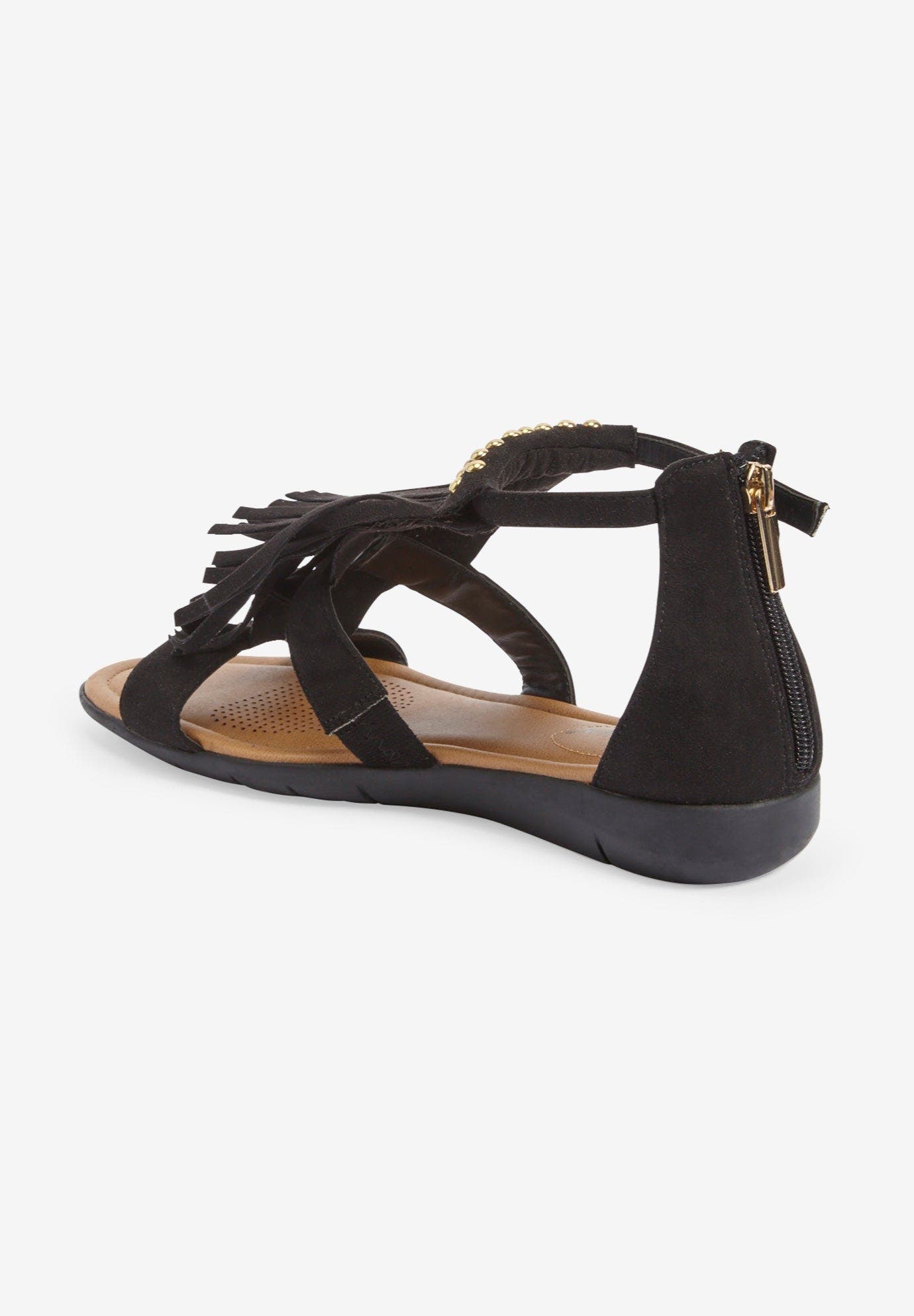 Comfortview The Carmella Sandal, Alternate, color, Black