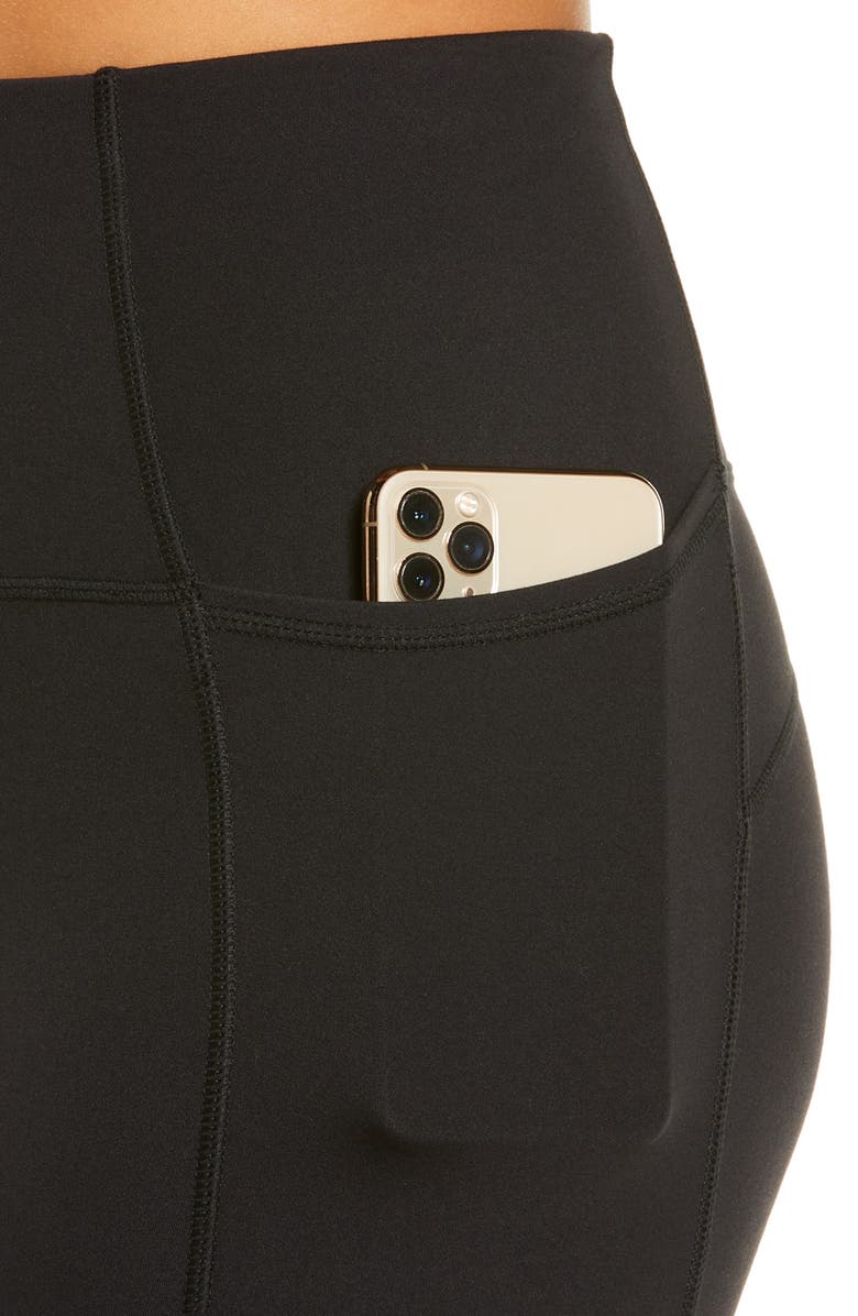 Sweaty Betty Supersoft Pocket 7/8 Leggings, Alternate, color, Black