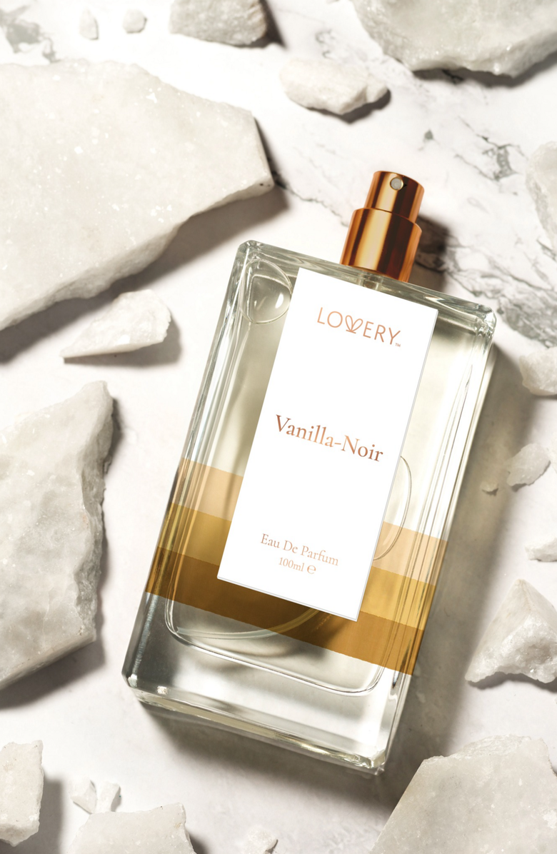 Lovery Vanilla Noir Eau de Parfum, Made in France, 100ml, Alternate, color, Gold, Cream