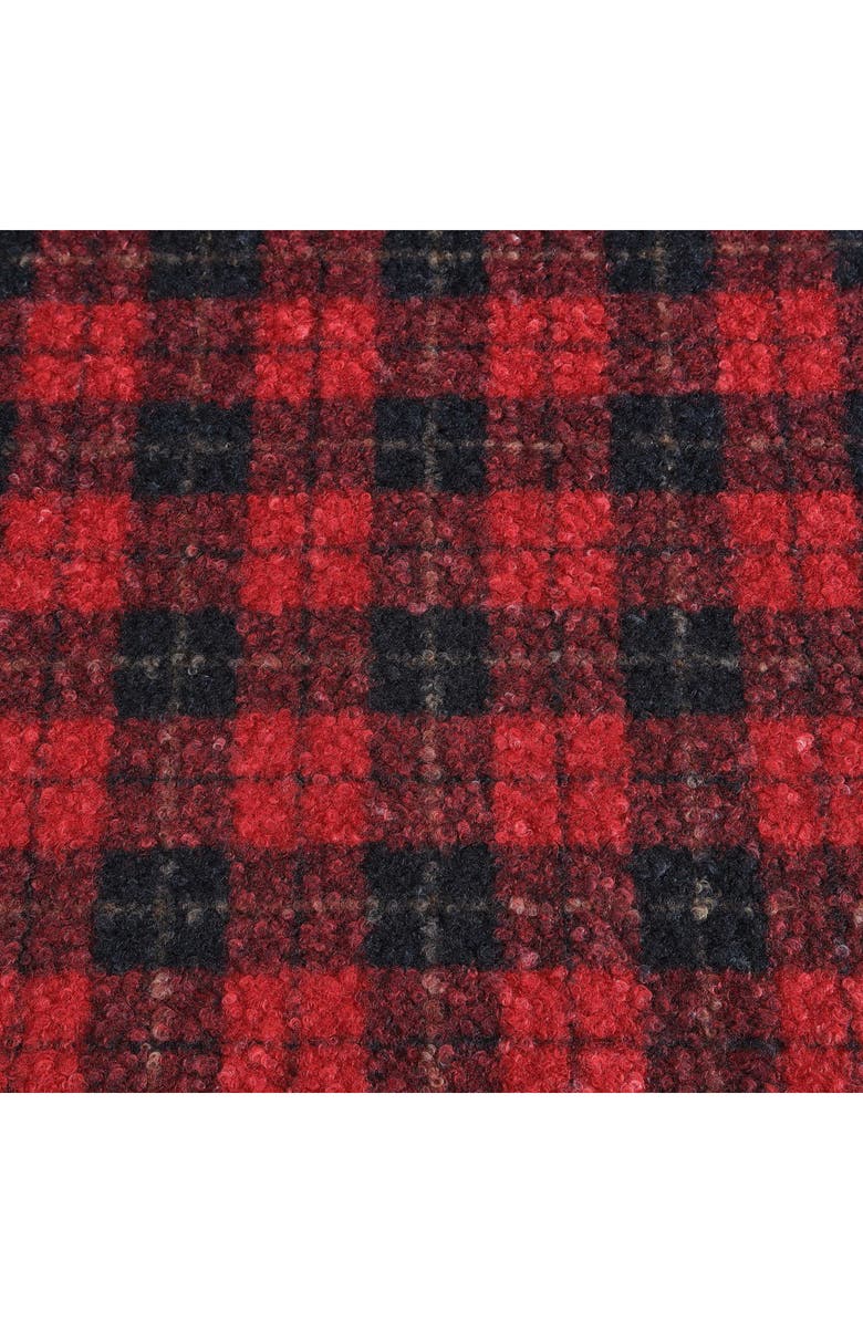 Eddie Bauer Capitol Hill Plaid Faux Fur Throw Blanket, Alternate, color, Red