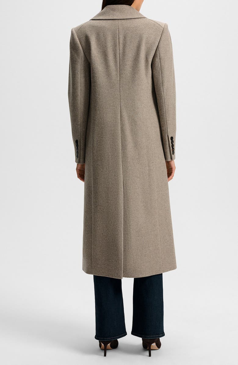 Veronica Beard Seth Notch Collar Dickey Coat, Alternate, color, Taupe Melange
