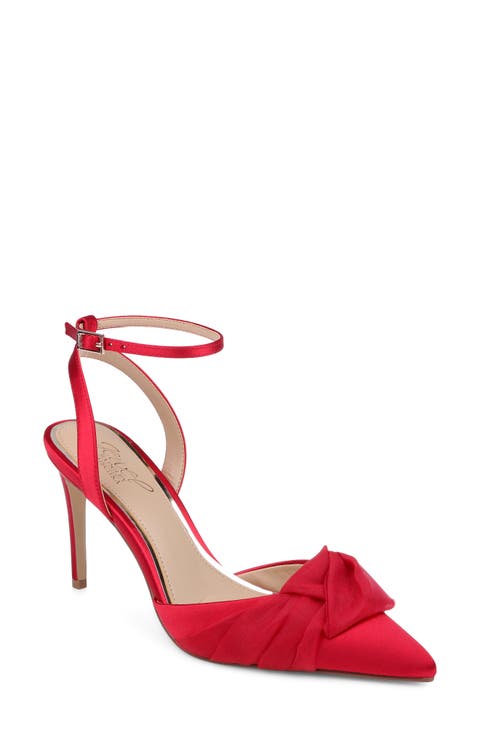Federica Ankle Strap Pointed Toe Pump