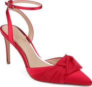 Jewel Badgley Mischka Federica Ankle Strap Pointed Toe Pump