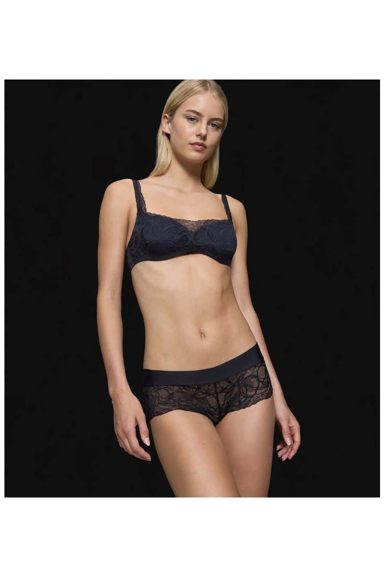 Body MakeUp Illusion Lace Balconette Bra, Alternate, color, MISTY TURQUOISE