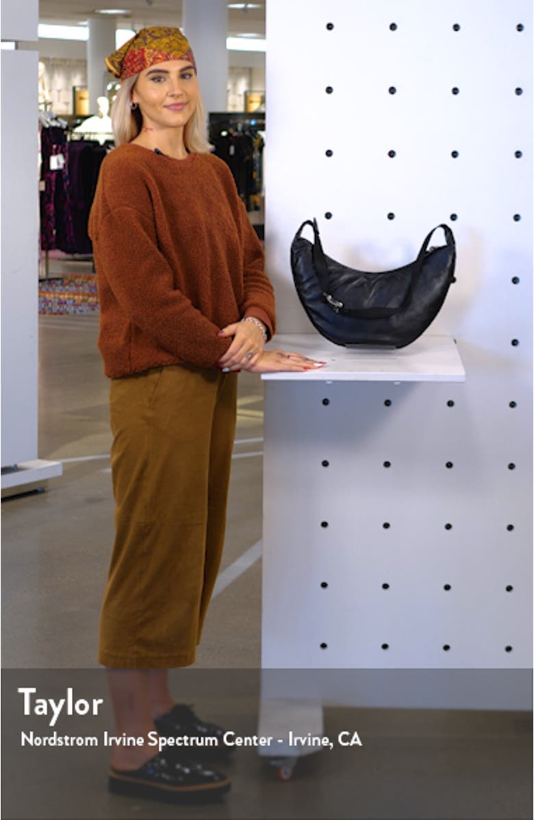 Riser Leather Crossbody Hobo, sales video thumbnail