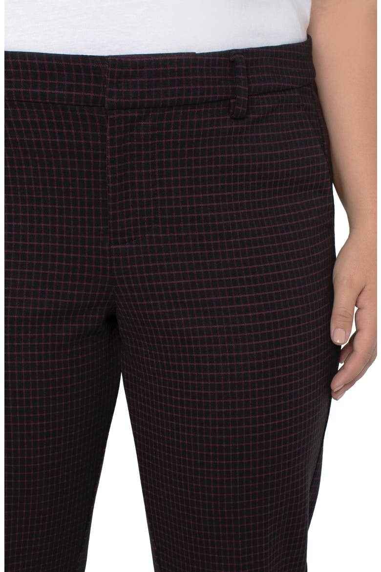 Kelsey Knit Ankle Trousers, Alternate, color, CRANBERRY/ BLACK