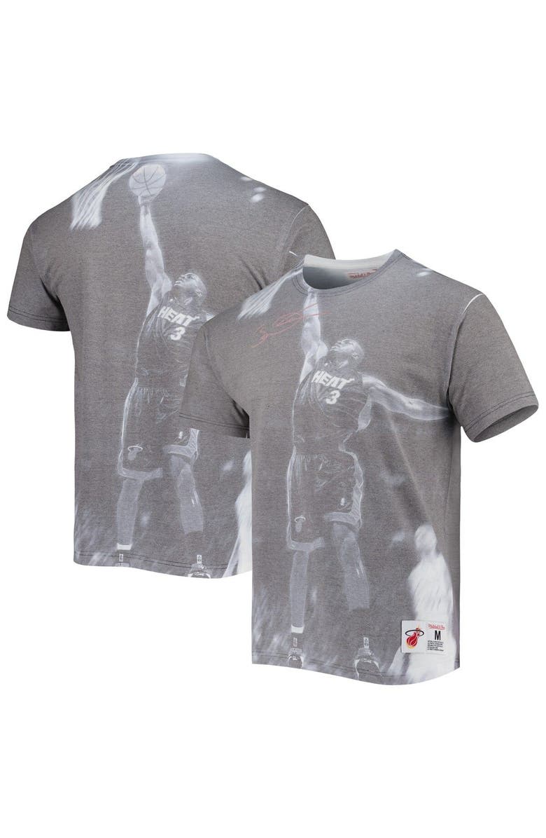 Mitchell & Ness Men's Mitchell & Ness Dwyane Wade Heather Gray Miami Heat Above The Rim T-Shirt, Main, color, Gray