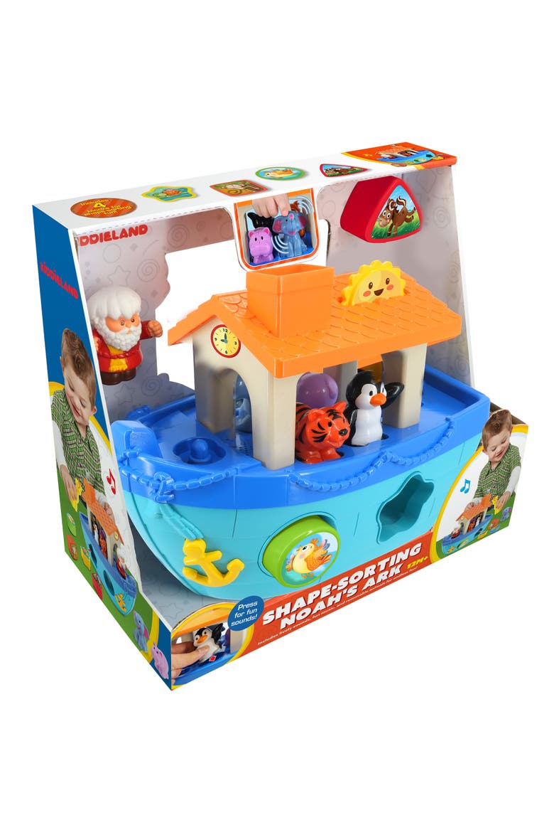 Shape-Sorting Noah's Ark Boat Playset, Alternate, color, Multicolored