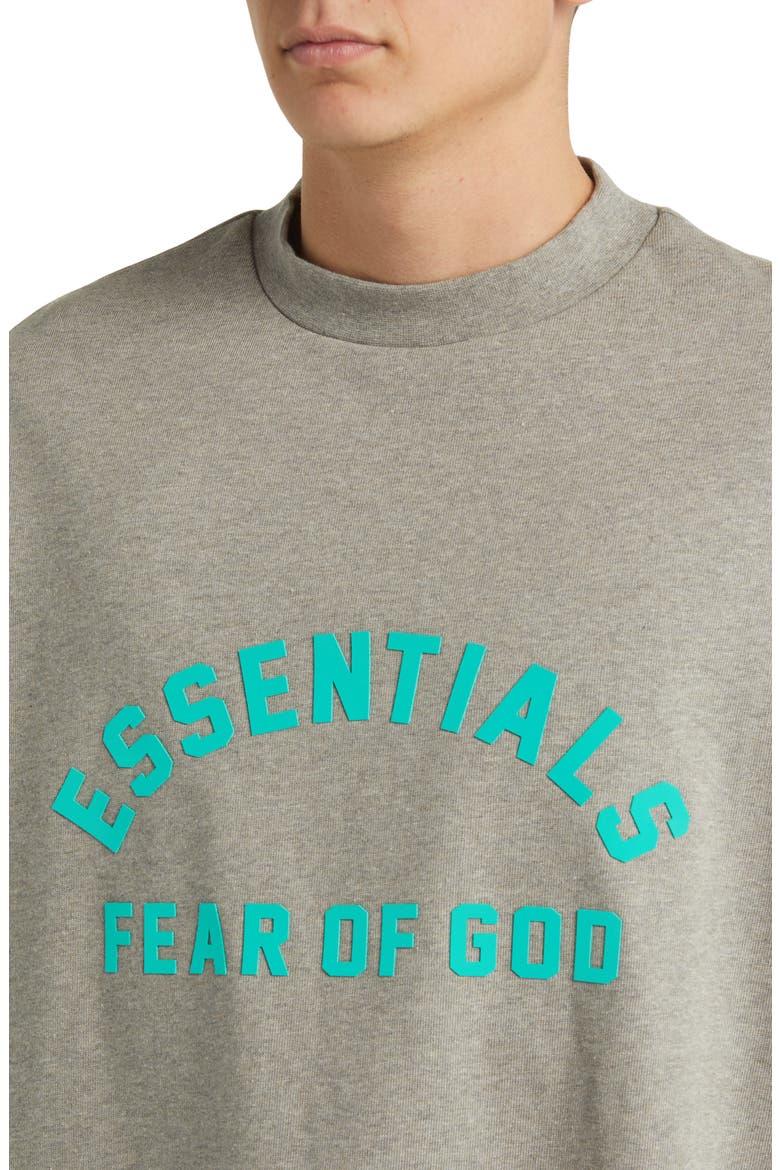 Long Sleeve Cotton Graphic T-Shirt, Alternate, color, DARK HEATHER OATMEAL