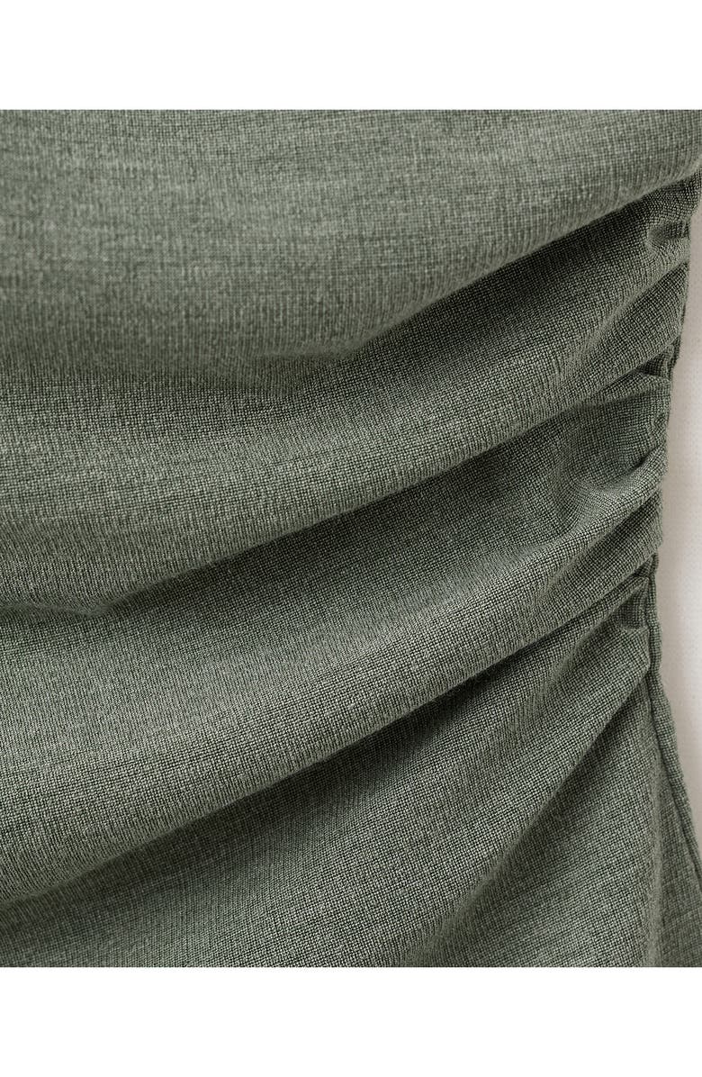MANGO Bead Strap Detail Ruched Top, Alternate, color, 