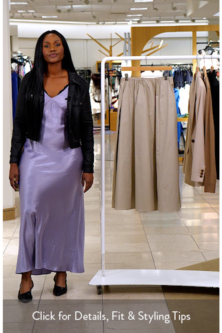 Twill Midi Circle Skirt video