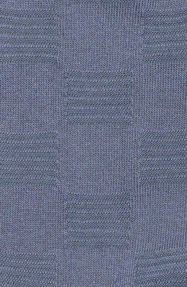 Nordstrom Textured Check Viscose Blend Socks, Alternate, color, Grey Grisaille