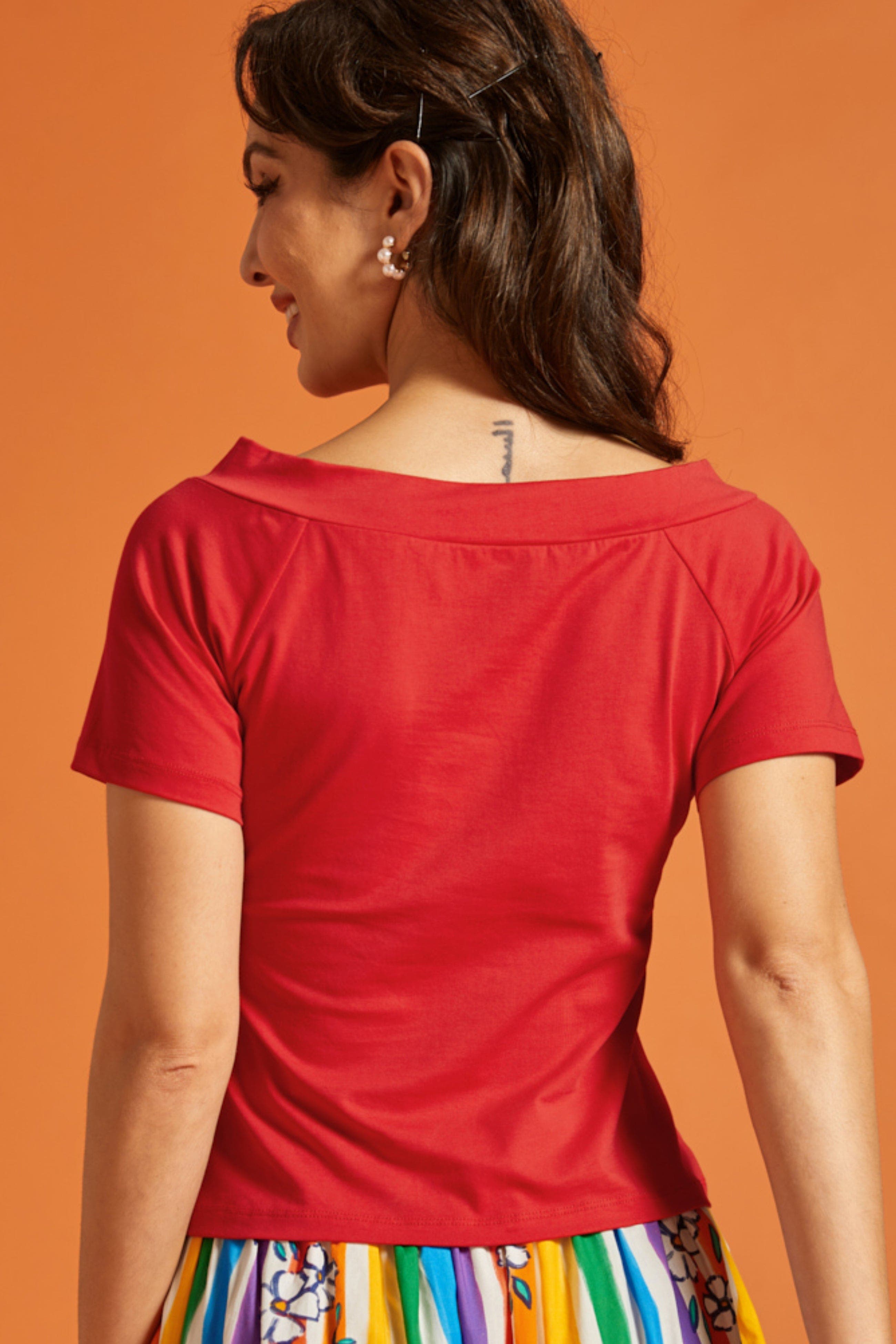 ModCloth Ready for a Roman Holiday Short Sleeve Top (Women) | Nordstrom