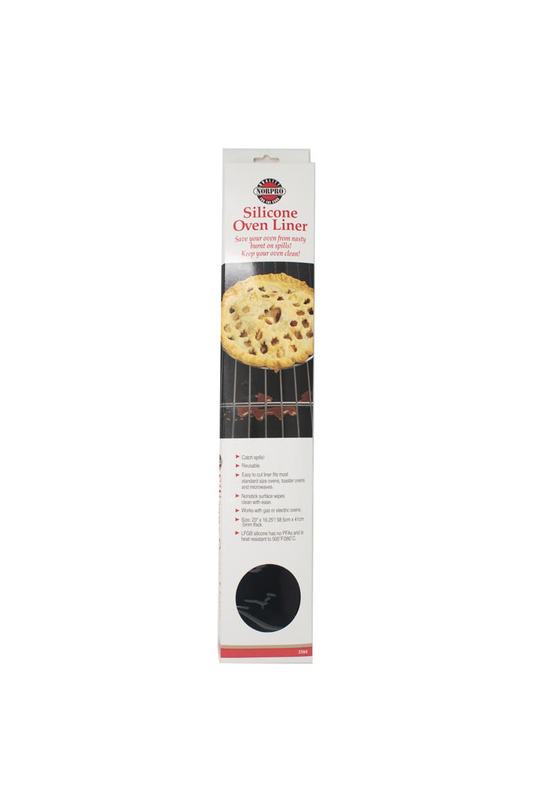 Silicone Oven Liner Fits Most Standard Sized Ovens and Toaster Ovens, Alternate, color, Black