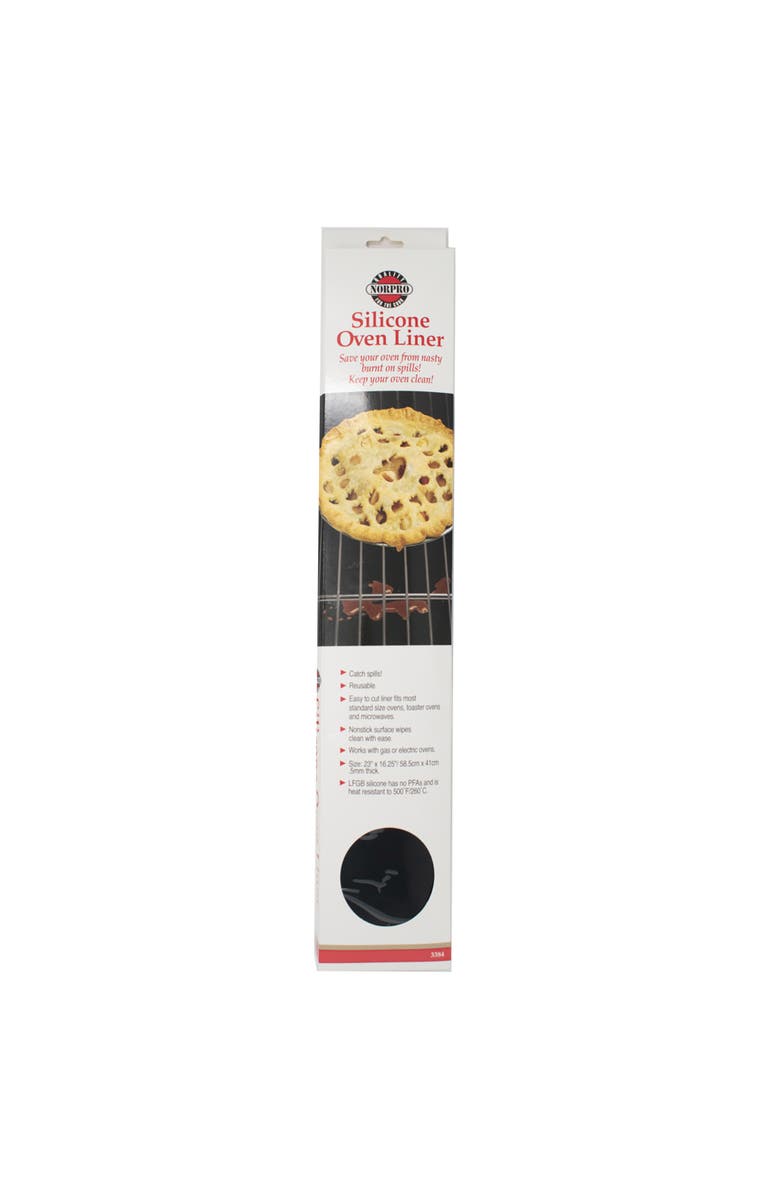 Norpro Silicone Oven Liner Fits Most Standard Sized Ovens and Toaster Ovens, Alternate, color, Black