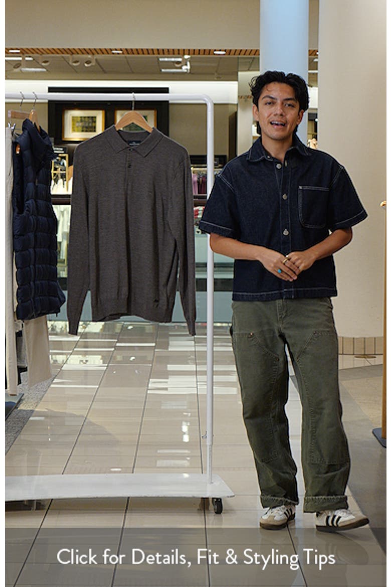 Way Spur Extrafine Merino Wool Polo Sweater video