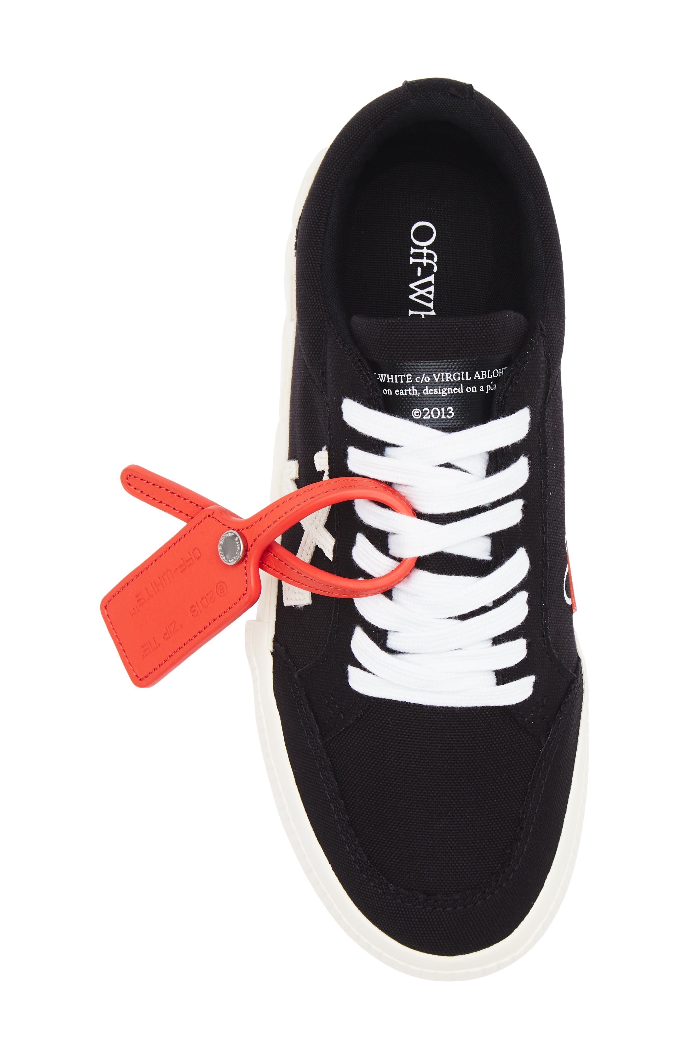 Off-White Low Vulcanized Canvas Sneaker, Alternate, color, 