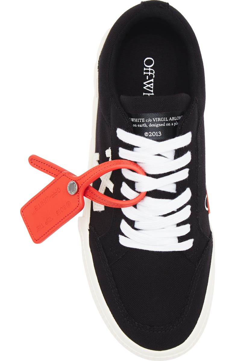 Off-White Low Vulcanized Canvas Sneaker, Alternate, color,
