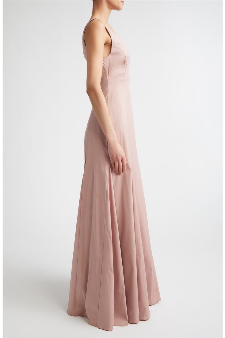 Aurelia V-Neck Stretch Mermaid Gown, Alternate, color, DUSTY PINK