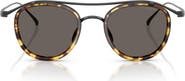 ARMANI 46mm Round Sunglasses