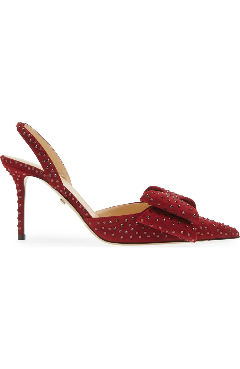 Mach & Mach Le Cadeau Bow Crystal Pointed Toe Slingback Pump, Alternate, color,