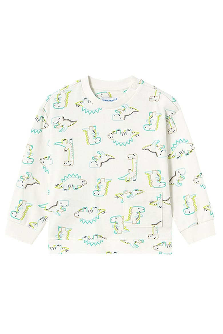 Dinosaur Sweatshirt, Main, color, Cream