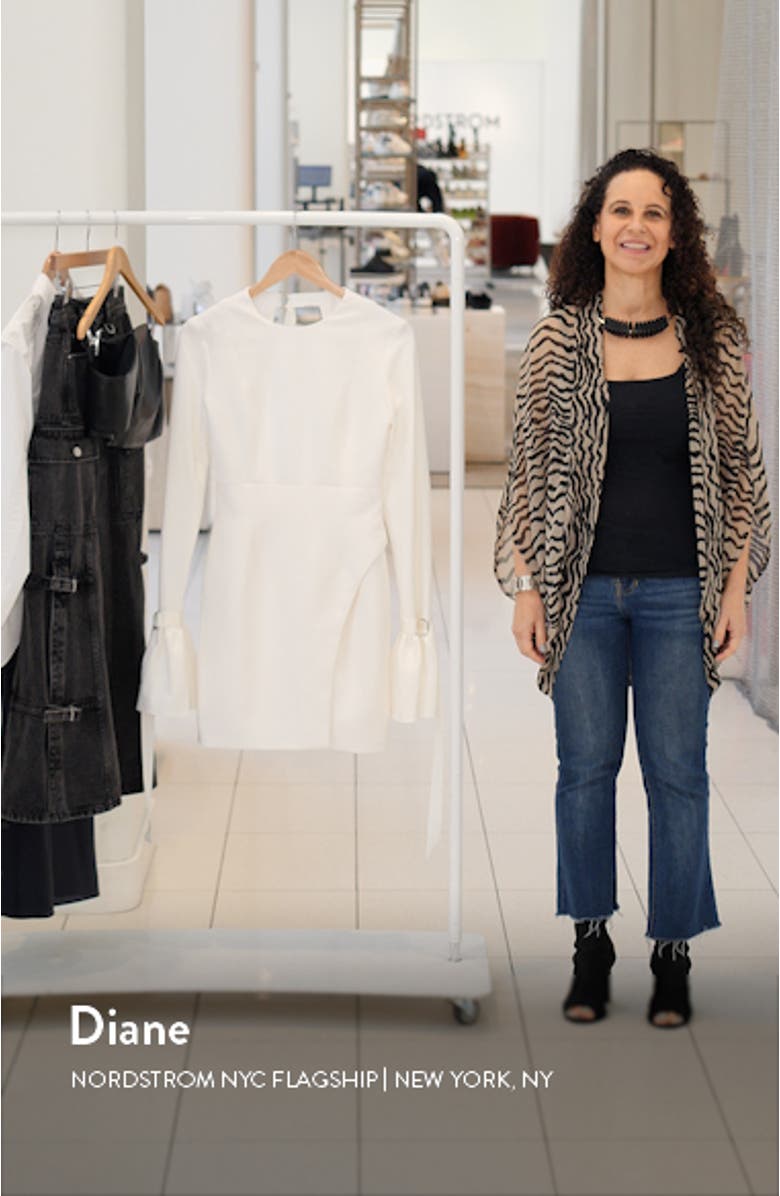 Zola Back Cutout Long Sleeve Minidress, sales video thumbnail