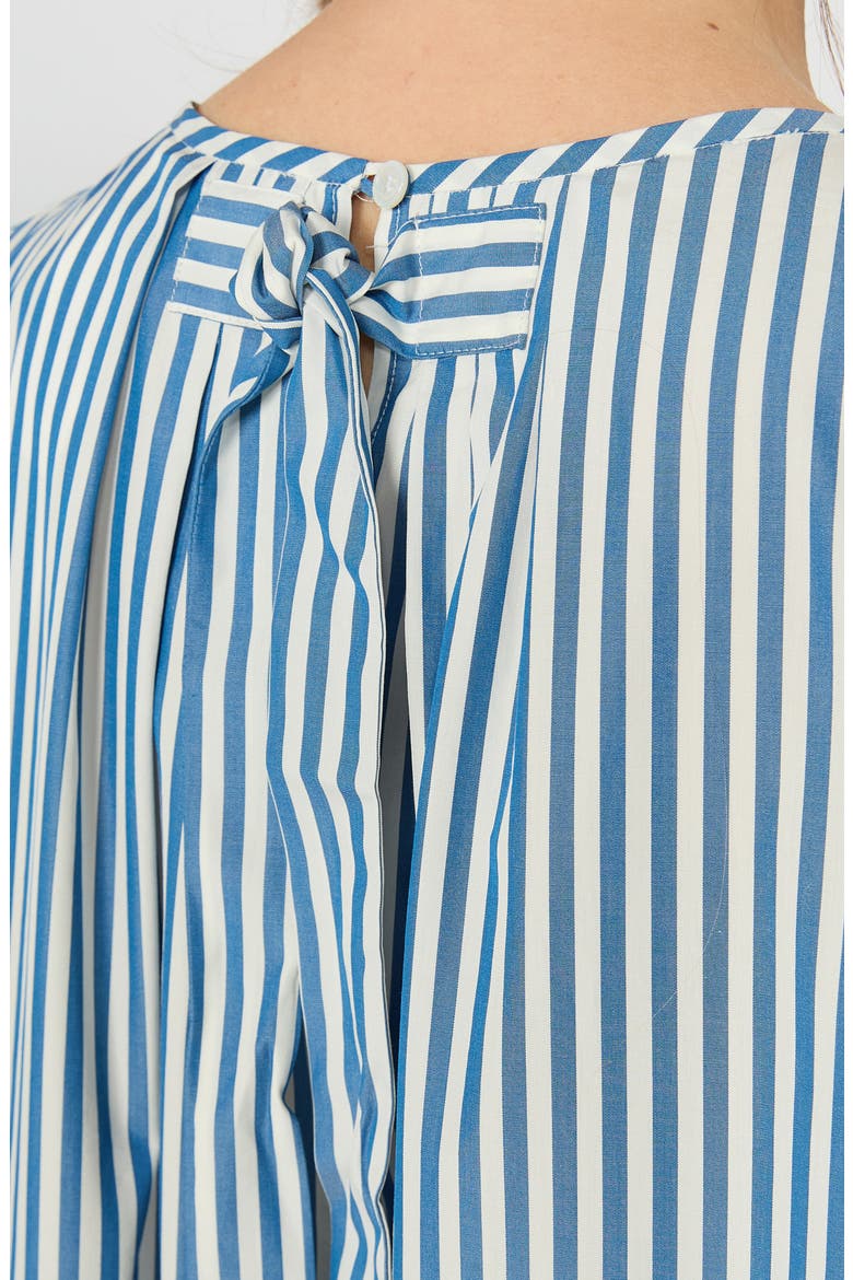 Capo Stripe Cotton Maxi Dress, Alternate, color, CORNFLOWER BLUE