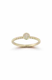 Ember Fine Jewelry 14K Gold Diamond Beaded Ring