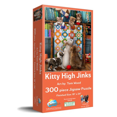 Kitty High Jinx 300 piece Jigsaw Puzzle for Adults