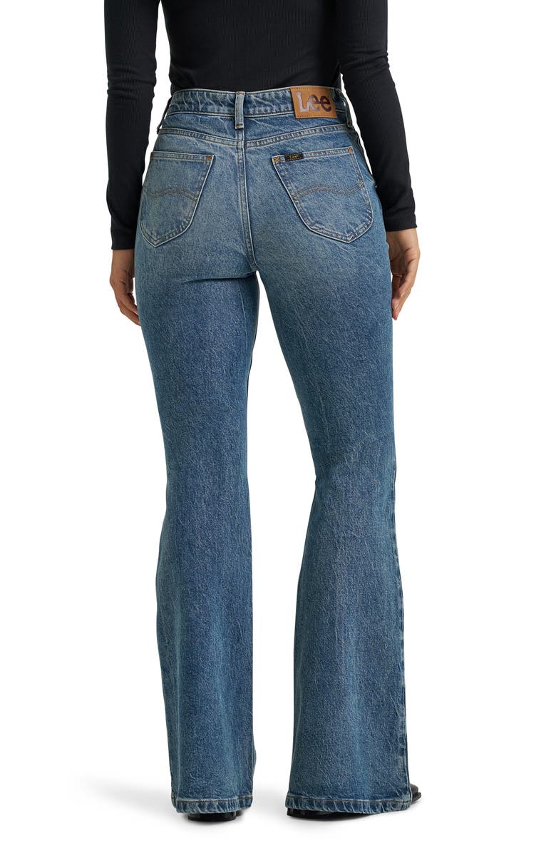 Lee High Waist Flare Leg Jeans, Alternate, color, Indigo Cast