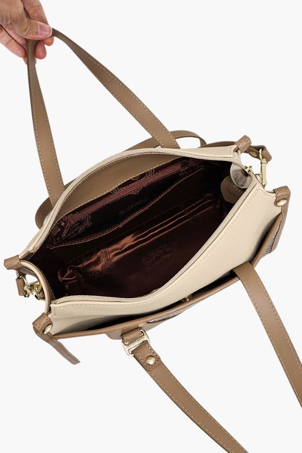 CV By Cavalinho Handbag 655, Alternate, color, Beige / White